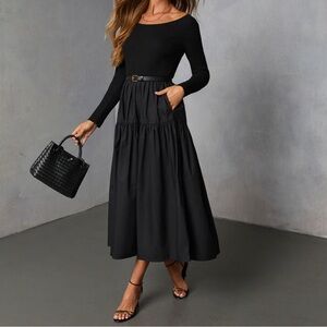 NWT Black Long Sleeve Dress